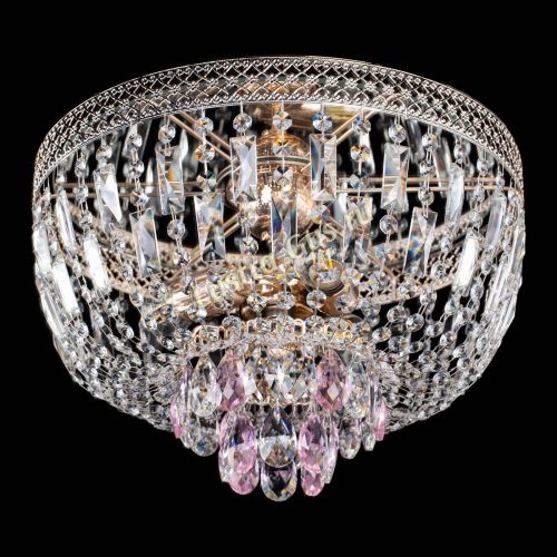 Люстра Венеция Астра №3 розовая в Симферополе Гусь Хрустальный