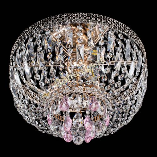 Люстра Венеция Астра №3 розовая в Симферополе Гусь Хрустальный