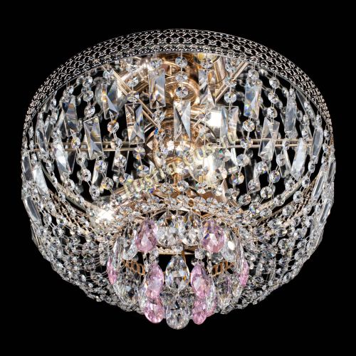 Люстра Венеция Астра №3 розовая в Симферополе Гусь Хрустальный