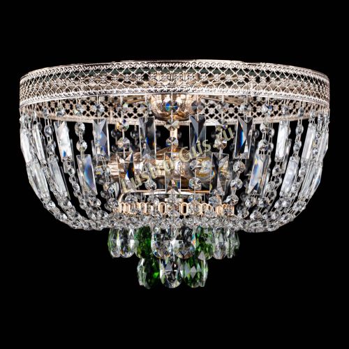 Люстра Венеция Астра №3 зеленая в Симферополе Гусь Хрустальный