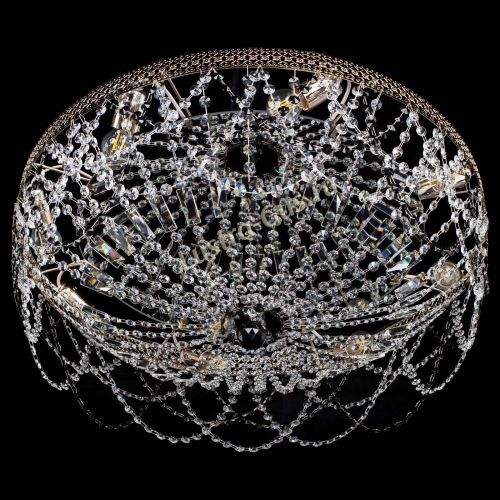 Люстра Венеция Ажур черная в Симферополе Гусь Хрустальный