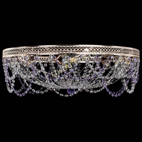 Люстра Венеция Ажур фиолетовая в Симферополе Гусь Хрустальный