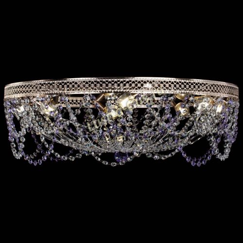 Люстра Венеция Ажур фиолетовая в Симферополе Гусь Хрустальный