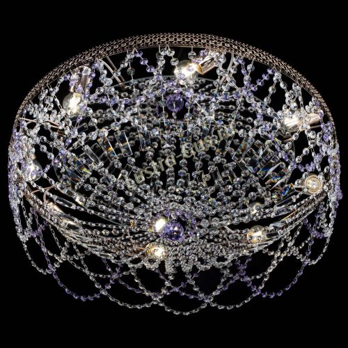 Люстра Венеция Ажур фиолетовая в Симферополе Гусь Хрустальный