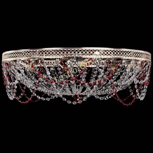 Люстра Венеция Ажур красная в Симферополе Гусь Хрустальный