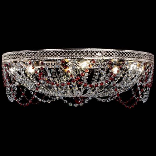 Люстра Венеция Ажур красная в Симферополе Гусь Хрустальный