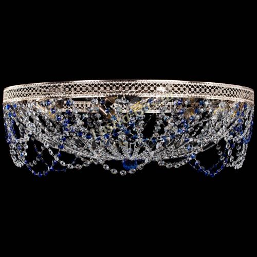 Люстра Венеция Ажур синяя в Симферополе Гусь Хрустальный