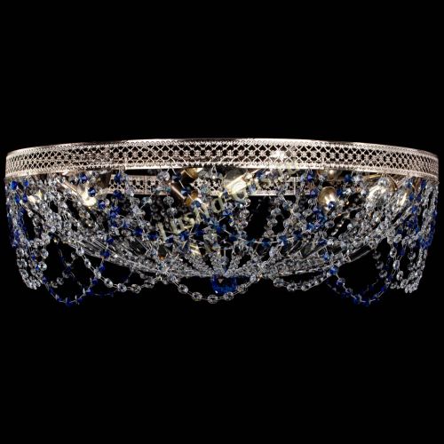 Люстра Венеция Ажур синяя в Симферополе Гусь Хрустальный