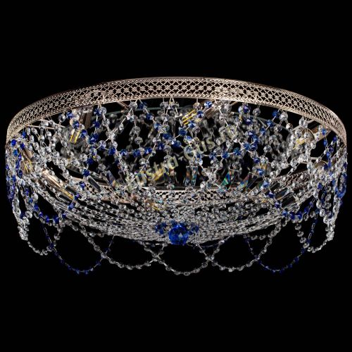 Люстра Венеция Ажур синяя в Симферополе Гусь Хрустальный