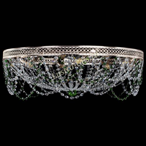 Люстра Венеция Ажур зеленая в Симферополе Гусь Хрустальный