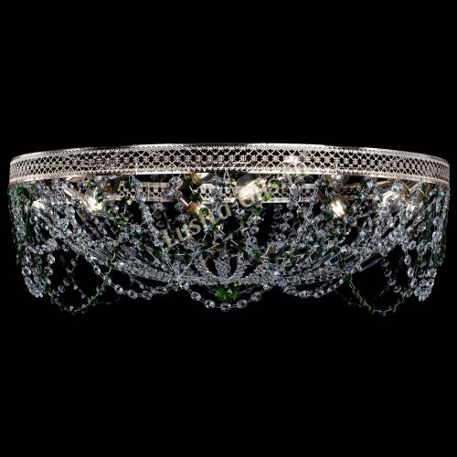 Люстра Венеция Ажур зеленая в Симферополе Гусь Хрустальный