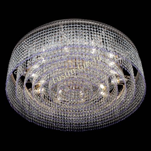 Люстра Венеция Капель №10 оптикон фиолетовая в Симферополе Гусь Хрустальный