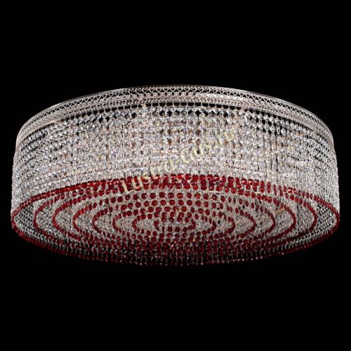 Люстра Венеция Капель №10 оптикон красная в Симферополе Гусь Хрустальный