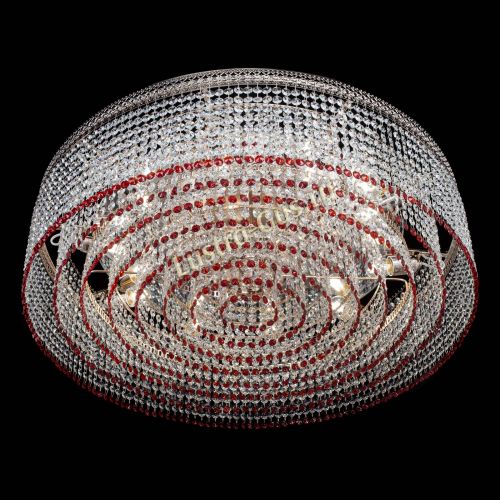 Люстра Венеция Капель №10 оптикон красная в Симферополе Гусь Хрустальный