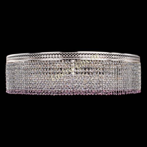 Люстра Венеция Капель №10 оптикон розовая в Симферополе Гусь Хрустальный