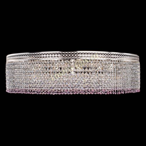 Люстра Венеция Капель №10 оптикон розовая в Симферополе Гусь Хрустальный