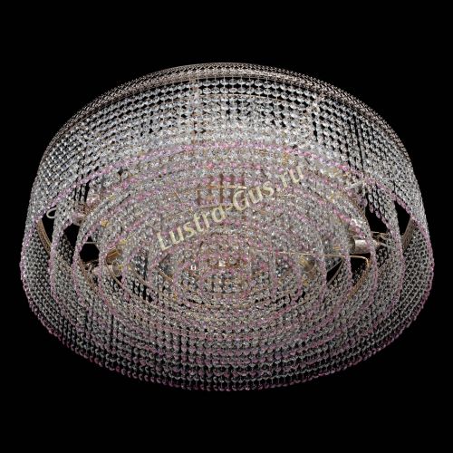 Люстра Венеция Капель №10 оптикон розовая в Симферополе Гусь Хрустальный