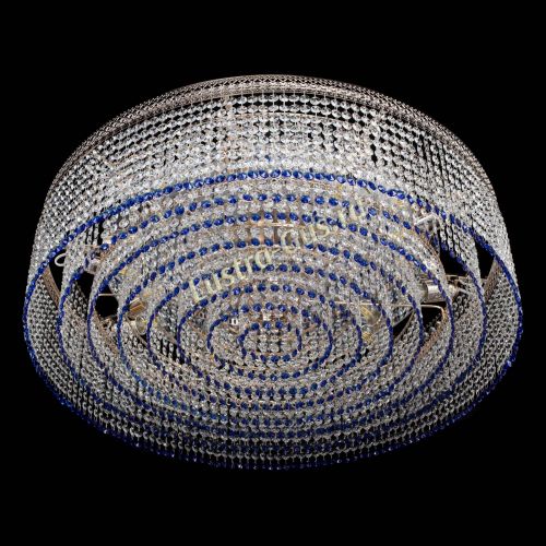 Люстра Венеция Капель №10 оптикон синяя в Симферополе Гусь Хрустальный