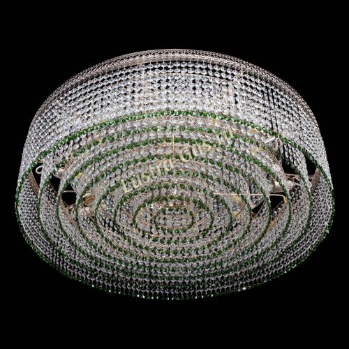 Люстра Венеция Капель №10 оптикон зеленая в Симферополе Гусь Хрустальный
