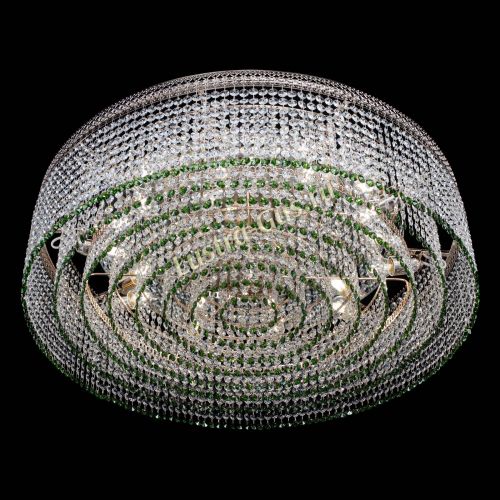 Люстра Венеция Капель №10 оптикон зеленая в Симферополе Гусь Хрустальный