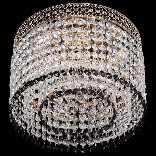 Люстра Венеция Капель №2 черная в Симферополе Гусь Хрустальный