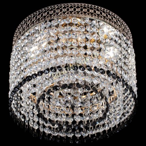 Люстра Венеция Капель №2 черная в Симферополе Гусь Хрустальный