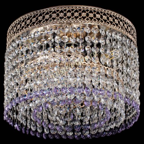 Люстра Венеция Капель №2 фиолетовая в Симферополе Гусь Хрустальный