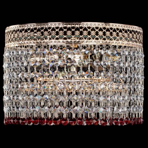 Люстра Венеция Капель №2 красная в Симферополе Гусь Хрустальный