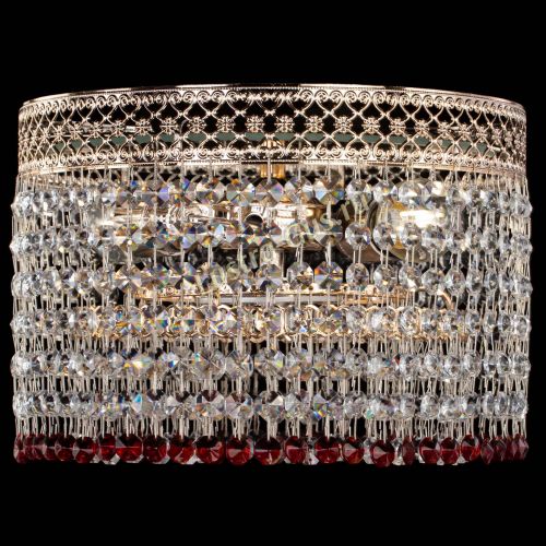 Люстра Венеция Капель №2 красная в Симферополе Гусь Хрустальный