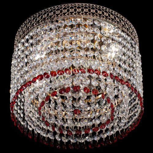 Люстра Венеция Капель №2 красная в Симферополе Гусь Хрустальный