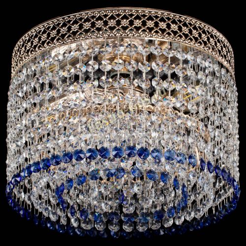 Люстра Венеция Капель №2 синяя в Симферополе Гусь Хрустальный