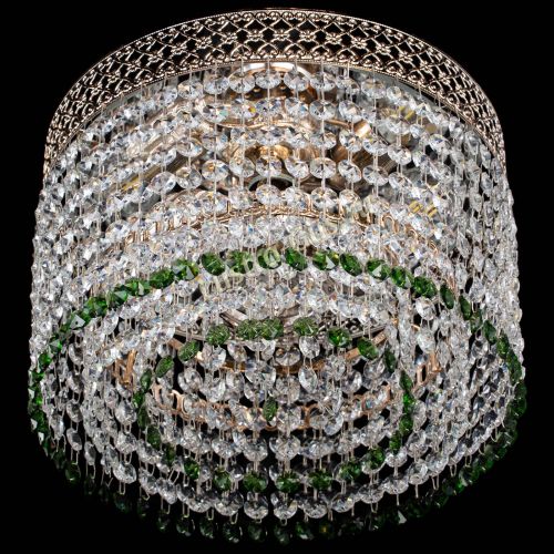 Люстра Венеция Капель №2 зеленая в Симферополе Гусь Хрустальный