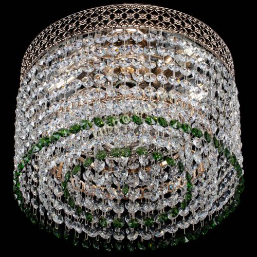 Люстра Венеция Капель №2 зеленая в Симферополе Гусь Хрустальный