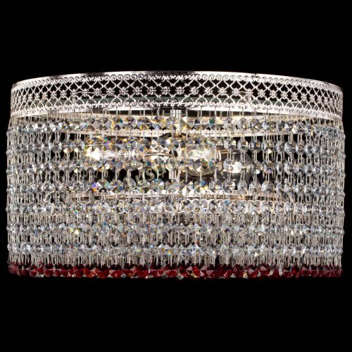 Люстра Венеция Капель №3 красная в Симферополе Гусь Хрустальный