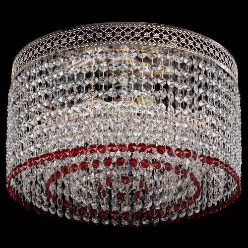 Люстра Венеция Капель №3 красная в Симферополе Гусь Хрустальный