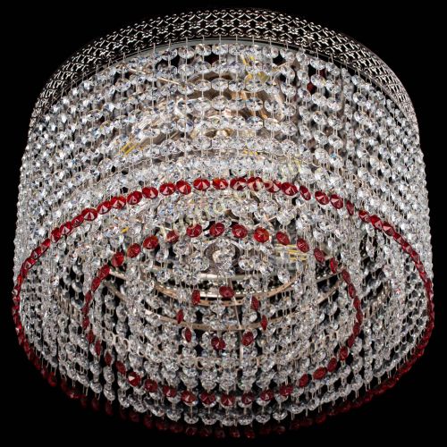 Люстра Венеция Капель №3 красная в Симферополе Гусь Хрустальный