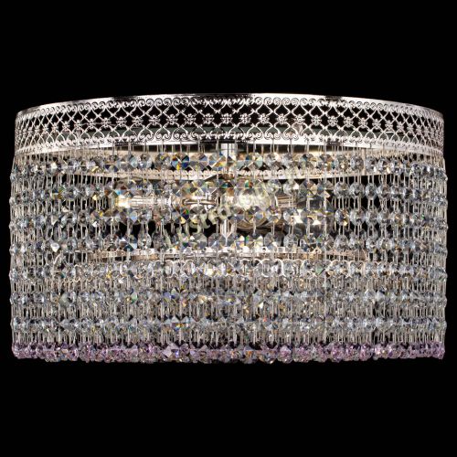 Люстра Венеция Капель №3 розовая в Симферополе Гусь Хрустальный