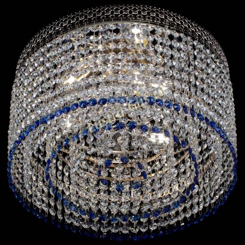 Люстра Венеция Капель №3 синяя в Симферополе Гусь Хрустальный