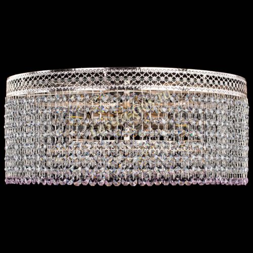 Люстра Венеция Капель №5 розовая в Симферополе Гусь Хрустальный