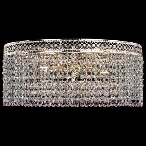 Люстра Венеция Капель №5 розовая в Симферополе Гусь Хрустальный