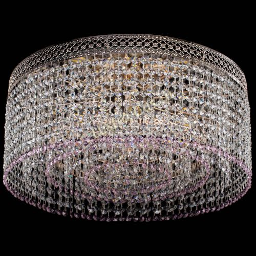 Люстра Венеция Капель №5 розовая в Симферополе Гусь Хрустальный