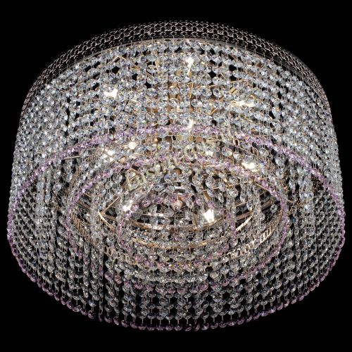 Люстра Венеция Капель №5 розовая в Симферополе Гусь Хрустальный