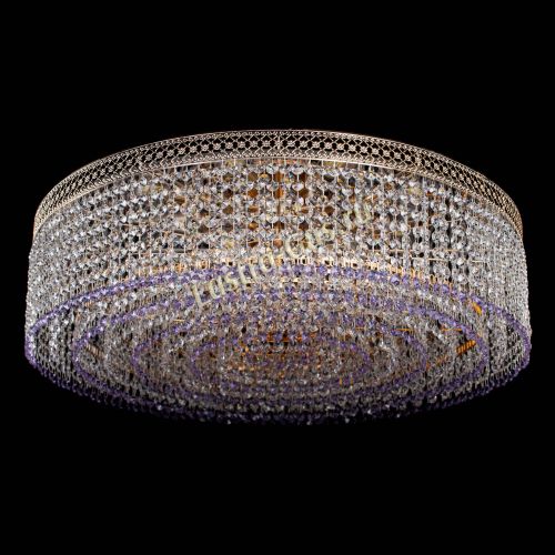 Люстра Венеция Капель №8 оптикон фиолетовая в Симферополе Гусь Хрустальный