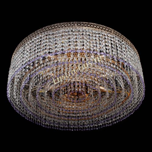 Люстра Венеция Капель №8 оптикон фиолетовая в Симферополе Гусь Хрустальный