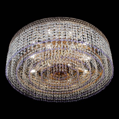 Люстра Венеция Капель №8 оптикон фиолетовая в Симферополе Гусь Хрустальный