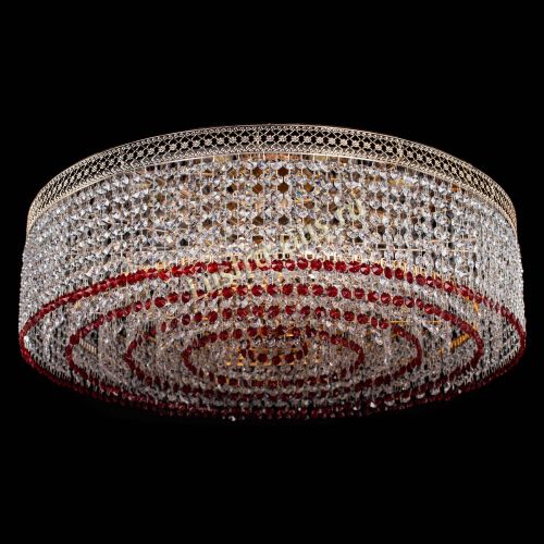 Люстра Венеция Капель №8 оптикон красная в Симферополе Гусь Хрустальный
