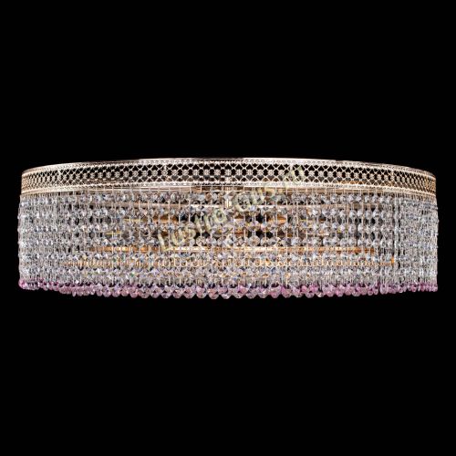 Люстра Венеция Капель №8 оптикон розовая в Симферополе Гусь Хрустальный