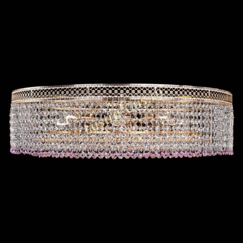 Люстра Венеция Капель №8 оптикон розовая в Симферополе Гусь Хрустальный