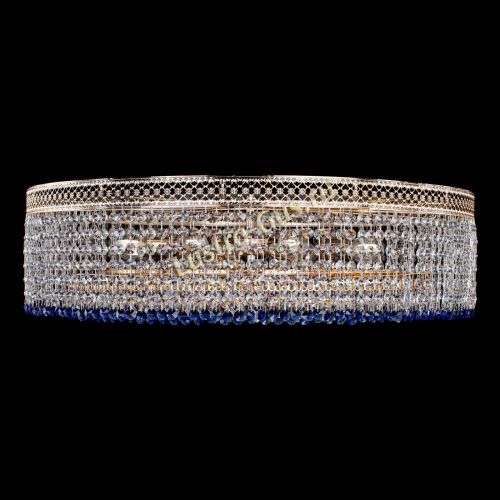 Люстра Венеция Капель №8 оптикон синяя в Симферополе Гусь Хрустальный