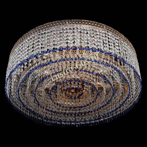 Люстра Венеция Капель №8 оптикон синяя в Симферополе Гусь Хрустальный